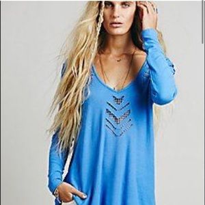 Free People Moonrise Cutwork Thermal Top